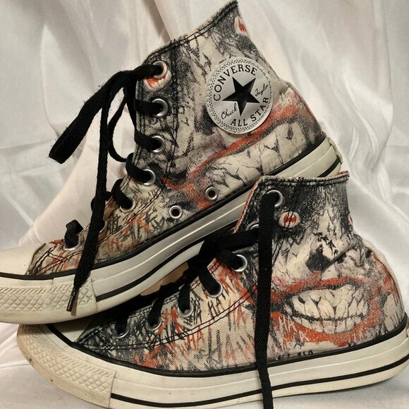 Converse Chuck Taylor DC Comics High-Top The Joker Ha Ha Ha Themed - Picture 2 of 4